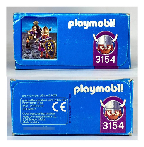 Playmobil 3154 Rey Y Príncipe Vikingos 2001 Nuevo Retromx (Usado)