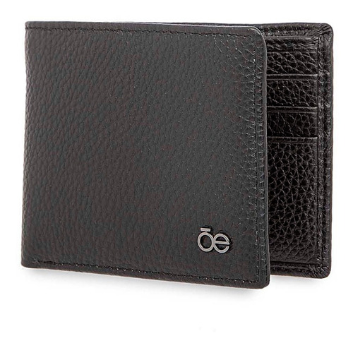 Cartera Flap Cloe Uomo Piel Genuina Con Accesorios Color Negro