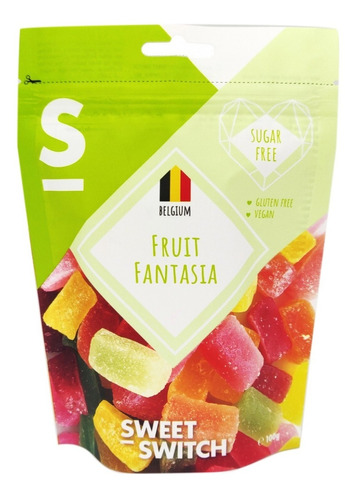 Gomitas De Frutas, Sin Azucar, Vegano, Sin Gluten