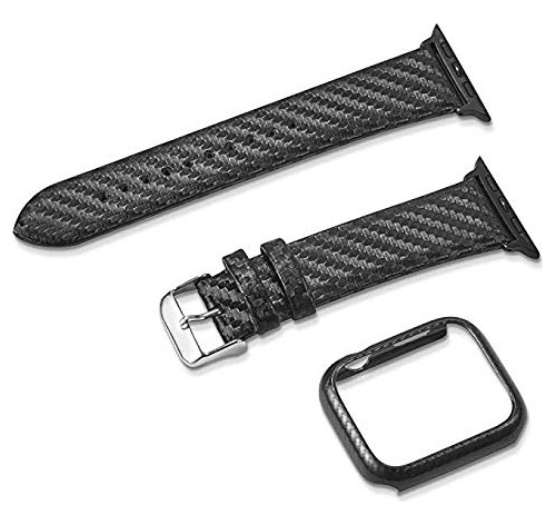 Somesame Compatible Con Apple Watch Band 44mm Carbon Fiber G