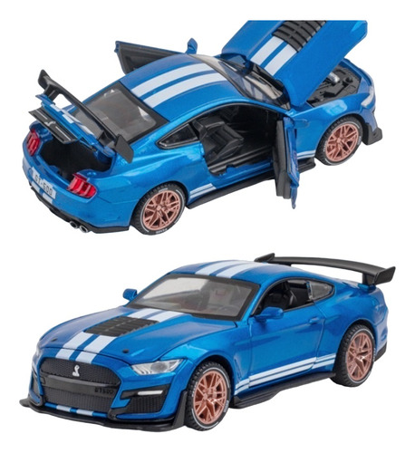 Ford Mustang Shelby Gt500 Miniatura Metal Autos Coleccion