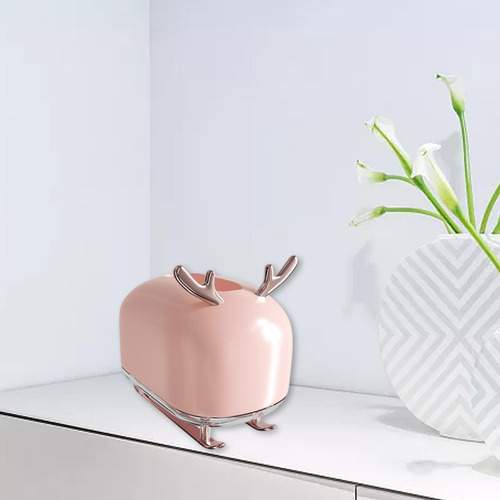 Caja De Pañuelos, Contenedor De Almacenamiento De Rosado