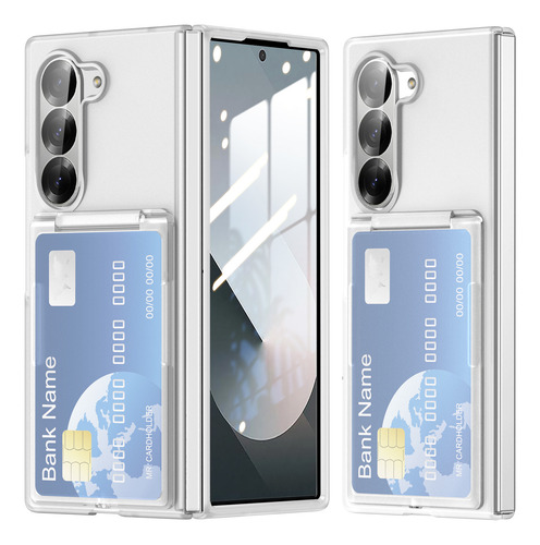 Funda De Tarjeta Originality Para Samsung Galaxy Z Fold 5 6 2025, Moderna Funda De Pc, Fundas Antigolpes Para Z Fold5