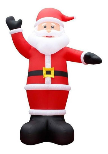 Papai Noel Inflável 1,80m Para Decoração De Casa E Comércio