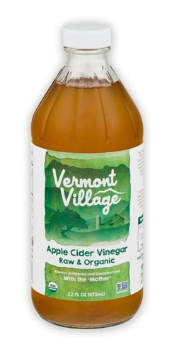 Vinagre De Sidra De Manzana Organico Vermont 32 Fl Oz 946 Ml