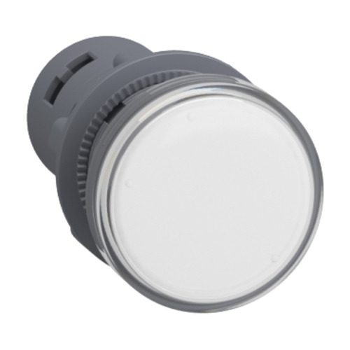 Sinaleiro Led Monobloco Plástico Branco 24v Ip40 Xa2 22mm