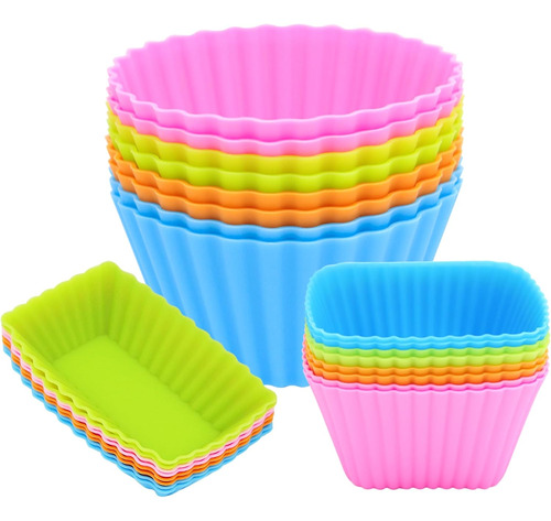 24 Forros De Silicona Para Cupcakes, Tazas De Silicona Reuti