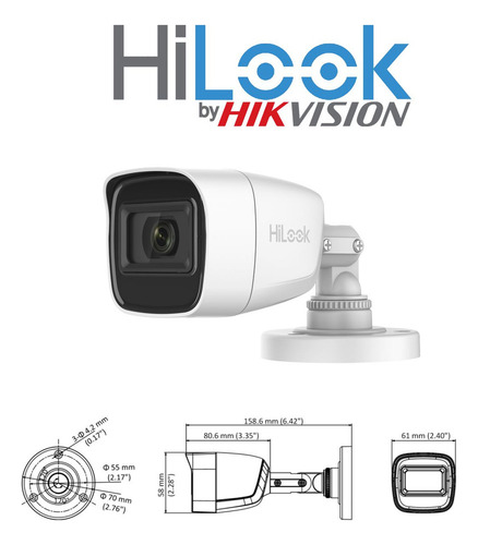 Kit Circuito Cerrado Hilook Dvr 8 Canales 8 Camaras 1080p 2mp Full Hd Audio Integrado Thc-b120-ps 150mts De Cable Utp Cat5e + Disco Duro 1tb
