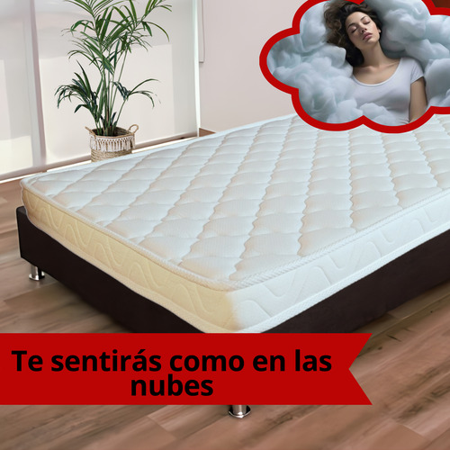 Colchón Memory Foam Sin Resortes Ergonómico En Caja 1px 10cm