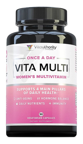 Vitauthority Vita Multi Multivitaminico Mujeres 90 Caps Sabor Sin Sabor