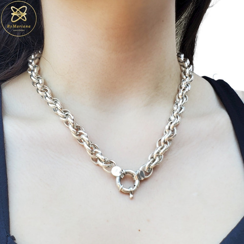 Cadena Plata Tourbillon Con Marinero X 50 Cm