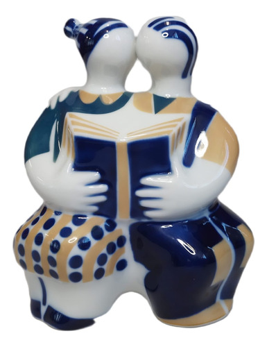 Porcelana Sargadelos Pareja Leyendo - Edstiendas