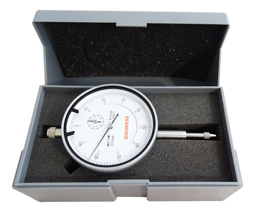 Relógio Comparador Analógico 0-10mm Grad 0,01mm Digimess