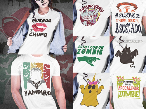 Pack Vectores Halloween Vol 3 Ai Eps Cdr Sublimacion