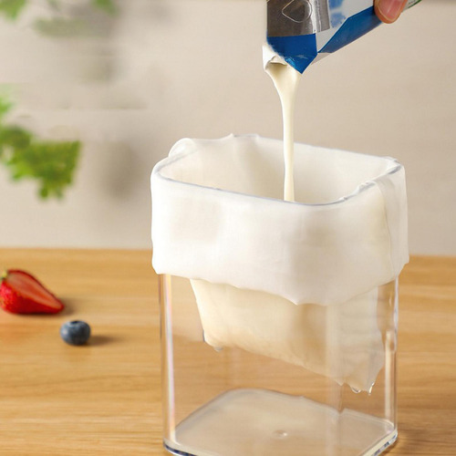 Colador De Yogur Griego, Separación De Suero Con Amarillo