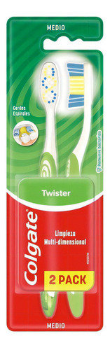 Cepillo Dental Colgate Plus Twister Fresh Medio 2 Un