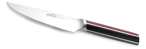 Cuchillo Chef Elite Acero Inox 5cr15 Y Una Dureza 55±2 Lacor Color Bordó