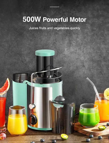 Qcen Maquina Exprimidora, Extractor Centrifugo De 500 W Con