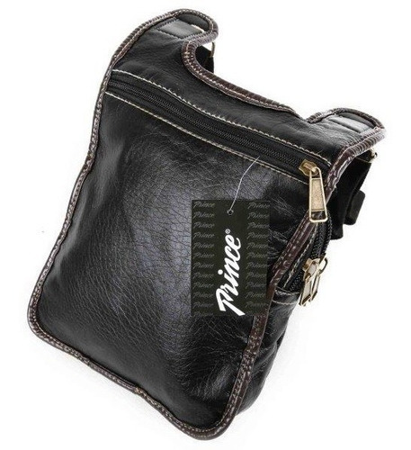 Morral Hombre Prince Simil Cuero 8 Bolsillos Varios Colores!