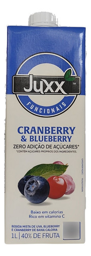 Suco Funcional Cranberry & Blueberry Juxx 1l  Unidade Juxx