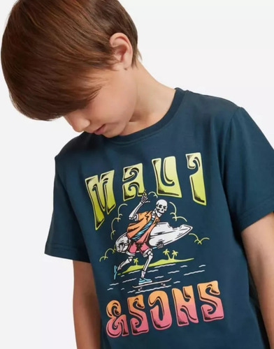Polera Niño Maui And Sons Talla 8 Color Verde 1977