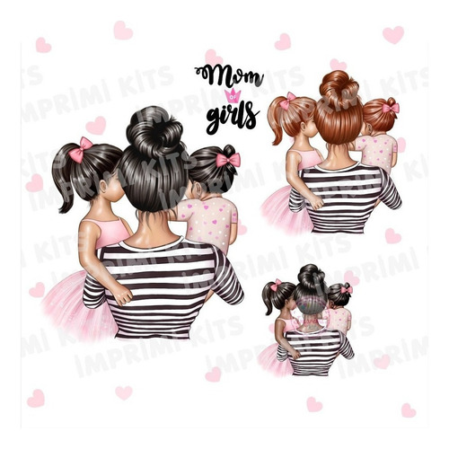 Cliparts Mother Of Girls Madre E Hijas Png Fondos