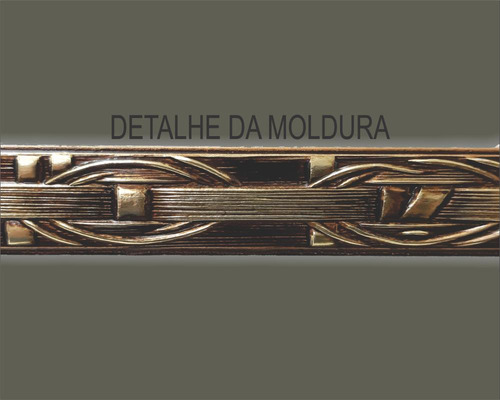 Quadro Da N. Sra. Imac. Coração, Mod. 02, 30x25cm. Angelus Dourado
