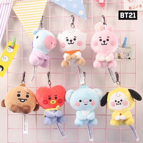 Peluches Bt21 Originales Con Llavero, Bts