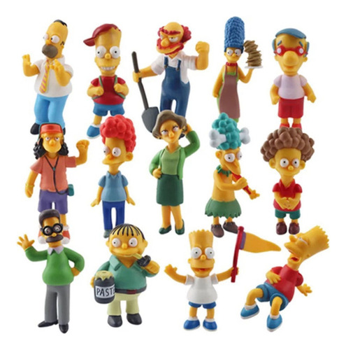 14pcs The Simpsons Acción Figura Modelo Juguete Niños Regalo