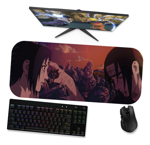 Mousepad Gamer Grande 70x30 - Sasuke E Itachi Uchiha 1
