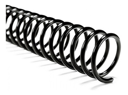 Imagen 2 de 3 de Espirales Pvc Plastic 12mm X 50uni Espiraladora Encuadernado