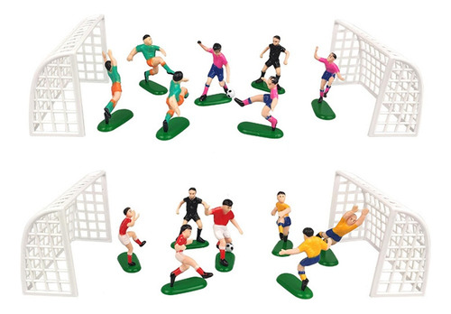 . . 2 Cake Toppers Accesorios Jugadores Ducha Hornear