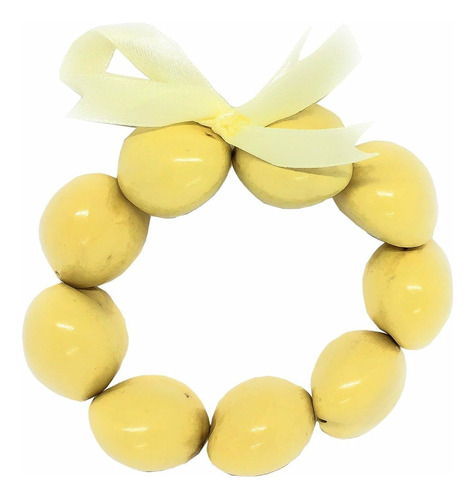 Pulsera De Concha De Nuez De Kukui Blanca Hawaiana