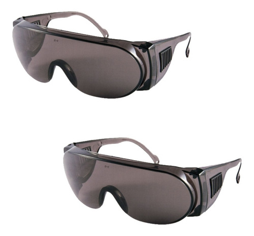 Kit 2 Unid Óculos Proteção Sobrepor Ao Óculos De Grau Medico