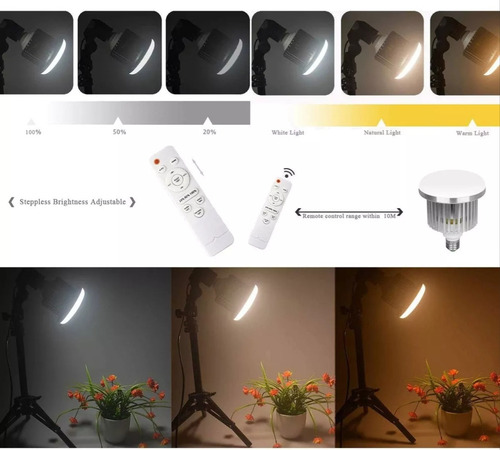 Kit Iluminación Led 85w, Softbox 50x70cm, Dimmable 3200-5500