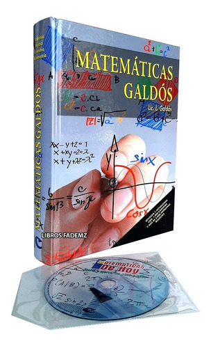 Libro Matemáticas Galdós Aritmética, Álgebra, Geometría + Cd