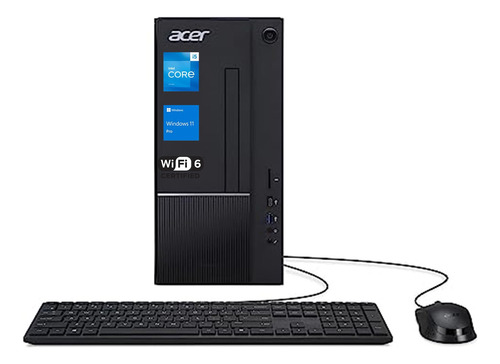 Acer Aspire - Computadora De Sobremesa I5 De 13ª Generación Con Torre De Negocios, Intel Core I5-13400, 32gb De Ram, 2tb Ssd, Wi-fi 6, Hdmi, Teclado Y Mouse Con Cable, Windows 11 Pro, Negro
