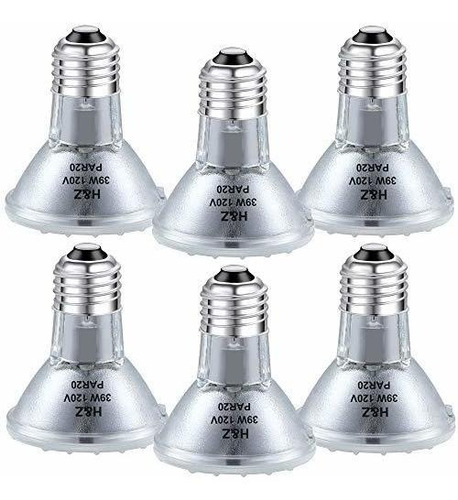 Focos Led - Par20 Halogen Light Bulbs, 6pcs Par20 Flood 39w 