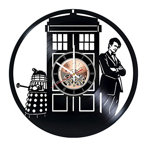 Reloj De Pared De Disco De Vinilo Doctor Who Tardis, De...