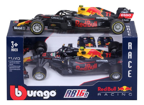 Bburago 1:43 Redbull Rb16b #11 Checo Perez, Modelo De Coche