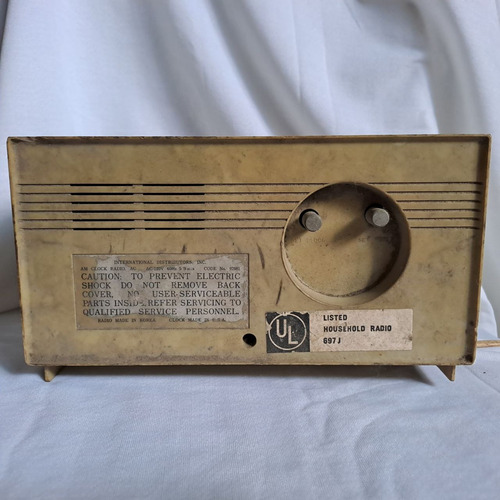 Radio Vintage Id Electronics: Radio Am Y Reloj. (Usado)