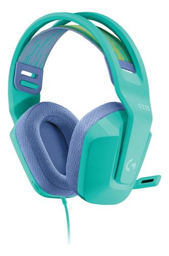 Audifono Gamer Logitech G335 Menta Pc/ps4/switch/xbox Color Celeste