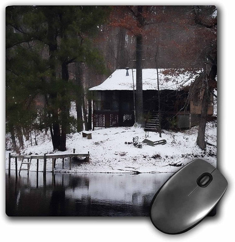 Mouse Pad Imagen Cabana Montanas Tennessee 8 X 8 Pulgadas