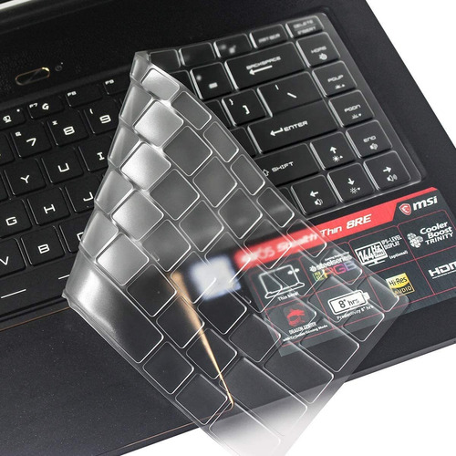 Funda Silicona De Teclado Msi Gs65 | Transparente / Delgada