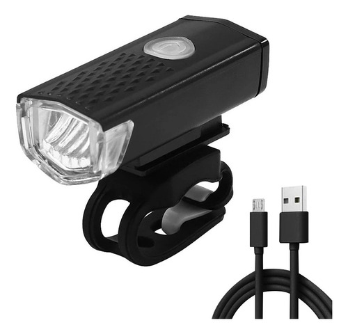 Faro Luz Luces Led Bicicleta Recargable Usb Ciclismo