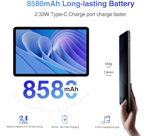 Tableta Doogee T30 Pro, Tabletas De 11 Pulgadas, 15 Gb+256 G