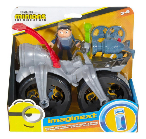 Imaginext Moto Do Gru Minions Mattel Gmp36/Gmp38