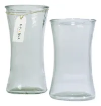 Comprar Kit X2 Floreros Vidrio Cristal Jarron Adorno Deco Artesanal 