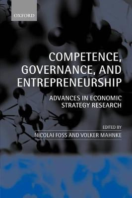 Libro Competence, Governance, And Entrepreneurship - Nico...