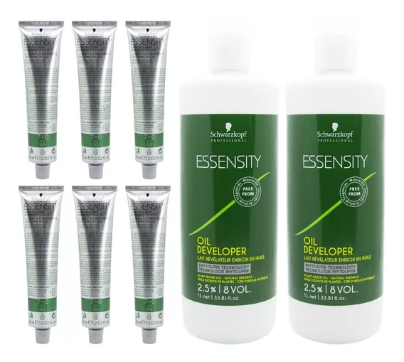 Schwarzkopf Essensity Kit X6 Tinturas + 2 Oxidantes 6c